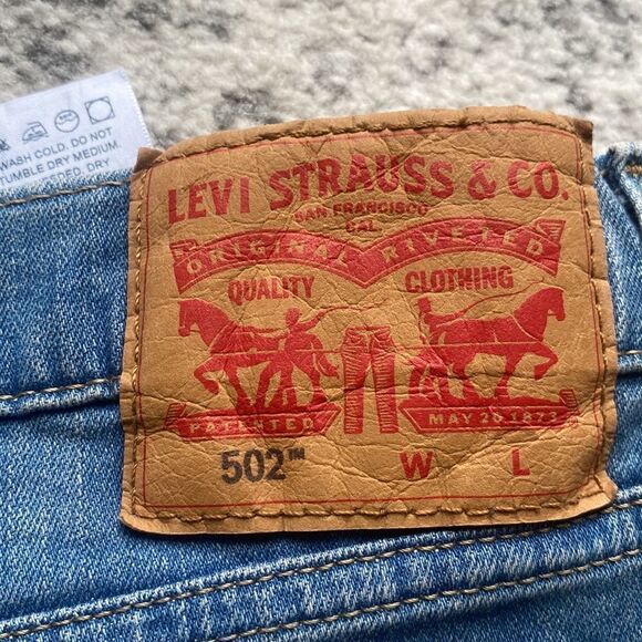 NWT Levi’s 502 Taper jeans light wash size 46 by 29 regular fit - Picture 6 of 7